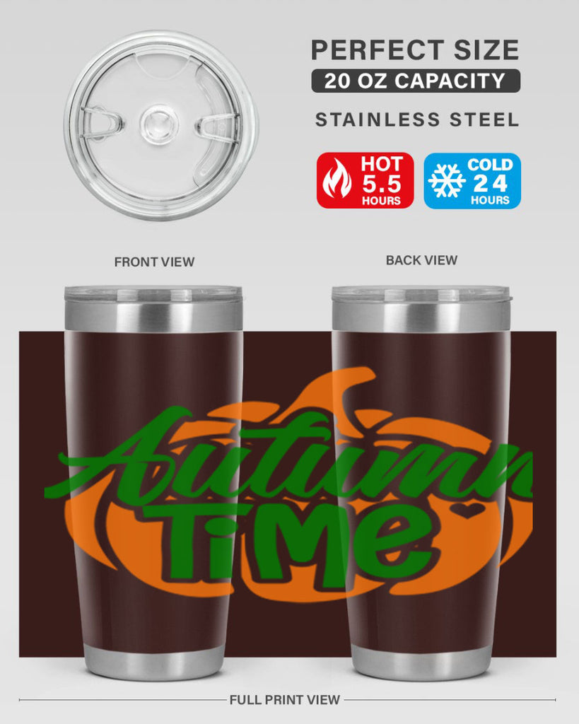 Autumn Time 34#- fall- Tumbler