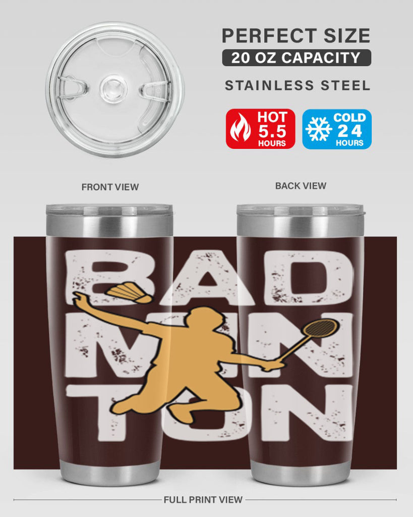 Bad 1452#- badminton- Tumbler