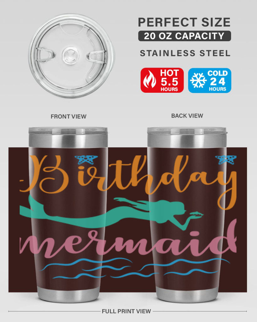 Birthday Mermaid Design 79#- mermaid- Tumbler