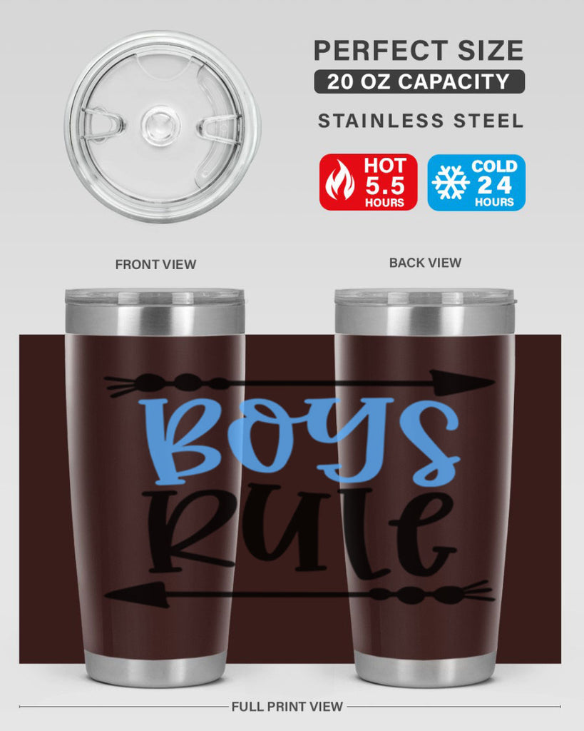 Boys Rule Style 108#- baby- tumbler