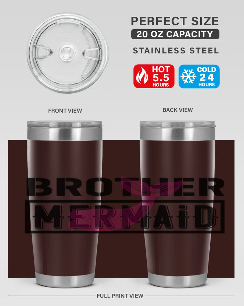 Brother mermaid 86#- mermaid- Tumbler