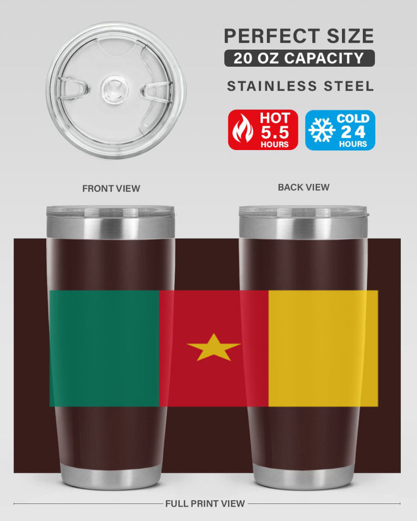 Cameroon 167#- world flags- Tumbler