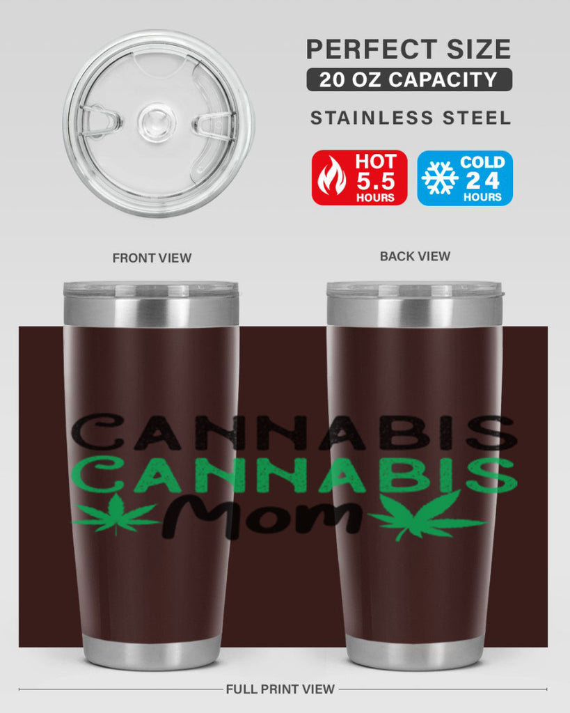 Cannabis Mom 48#- marijuana- Tumbler