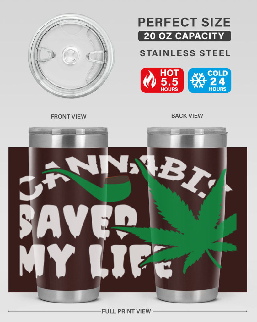 Cannabis saved my life 53#- marijuana- Tumbler