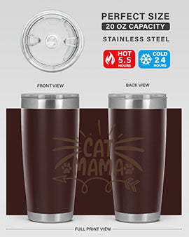 Cat Mama Style 5#- cat- Tumbler