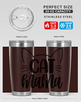 Cat Mama Style 84#- cat- Tumbler