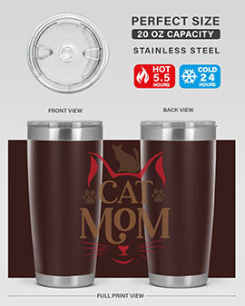 Cat Mom Style 6#- cat- Tumbler