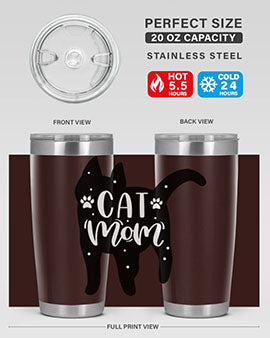 Cat Mom Style 86#- cat- Tumbler