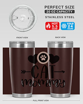 Cat Mommy Style 87#- cat- Tumbler