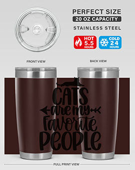Cats Are My Favorite People Style 90#- cat- Tumbler