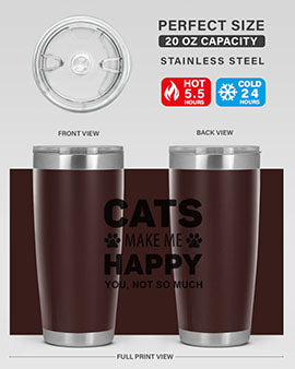 Cats Make Me Style 40#- cat- Tumbler