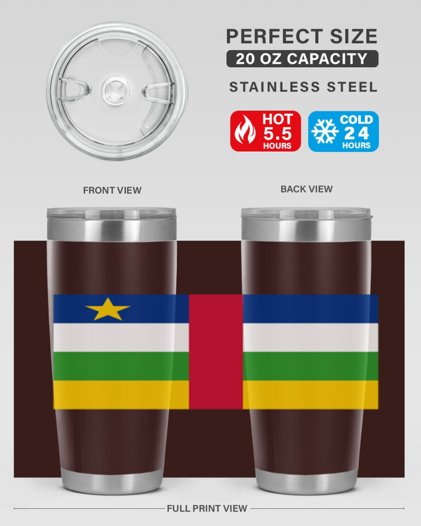 Central African Republic 165#- world flags- Tumbler