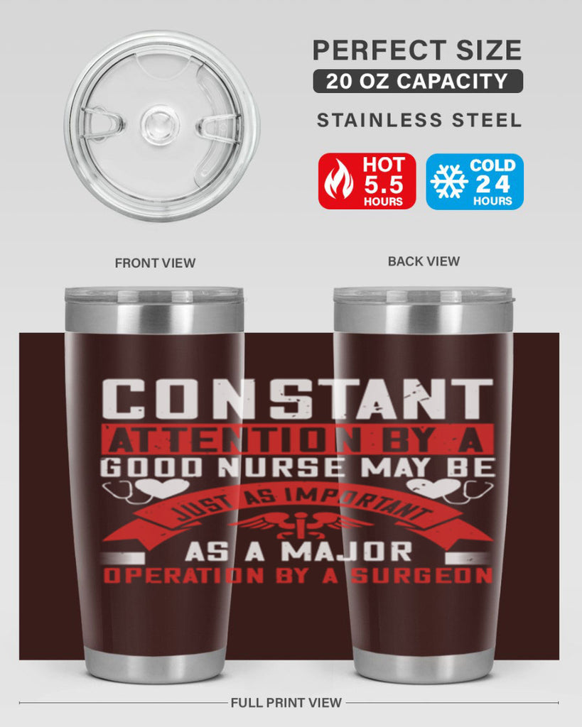 Constant attention by a good nurse may Style 408#- nurse- tumbler