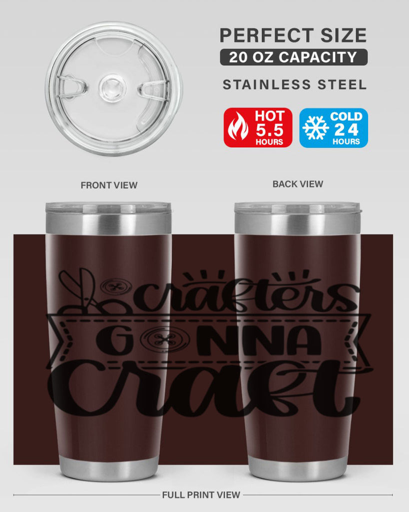 Crafters Gonna Craft 36#- crafting- Tumbler