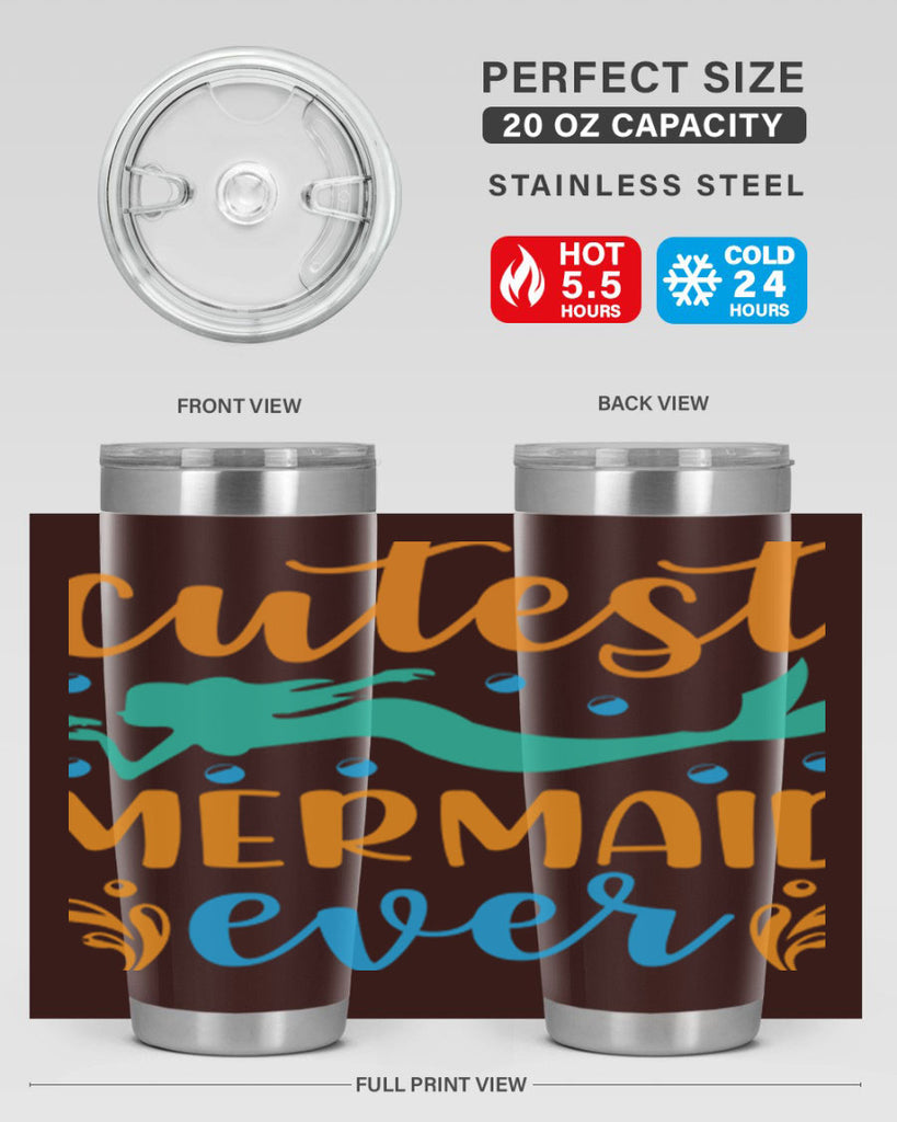 Cutest Mermaid Ever Design 102#- mermaid- Tumbler