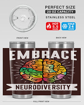 EmbraceNeurodiversityAwarenessTshirt 133#- alzheimers- Tumbler