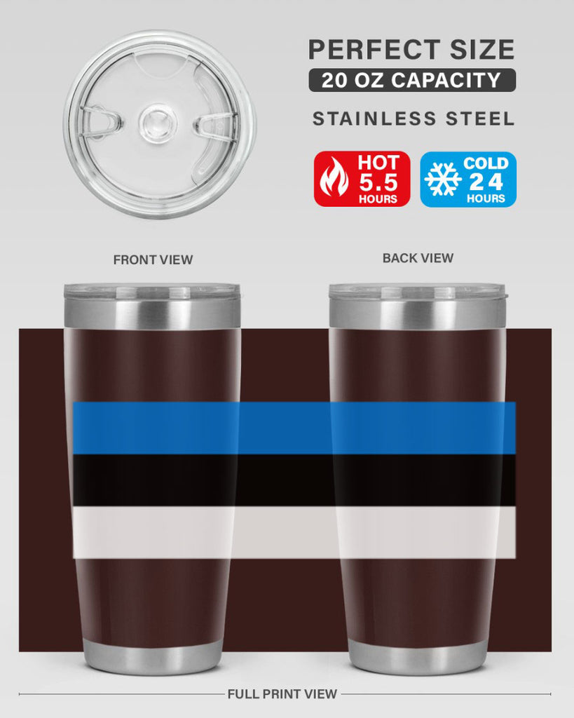 Estonia 142#- world flags- Tumbler