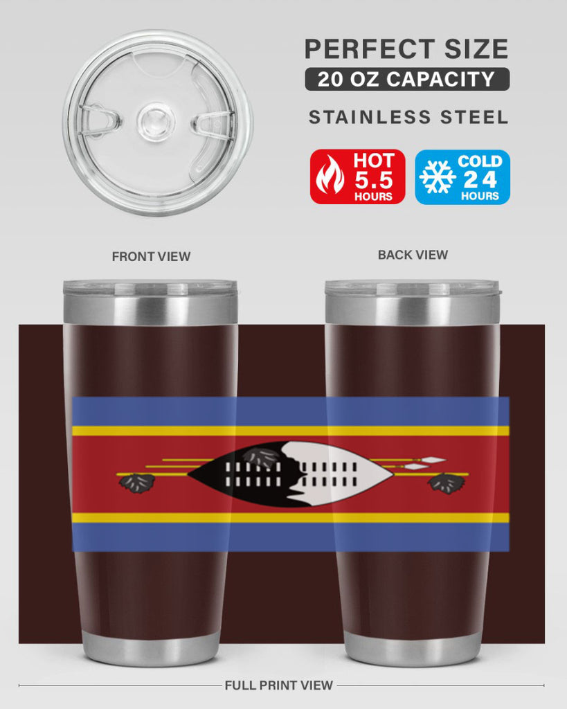 Eswatini 141#- world flags- Tumbler