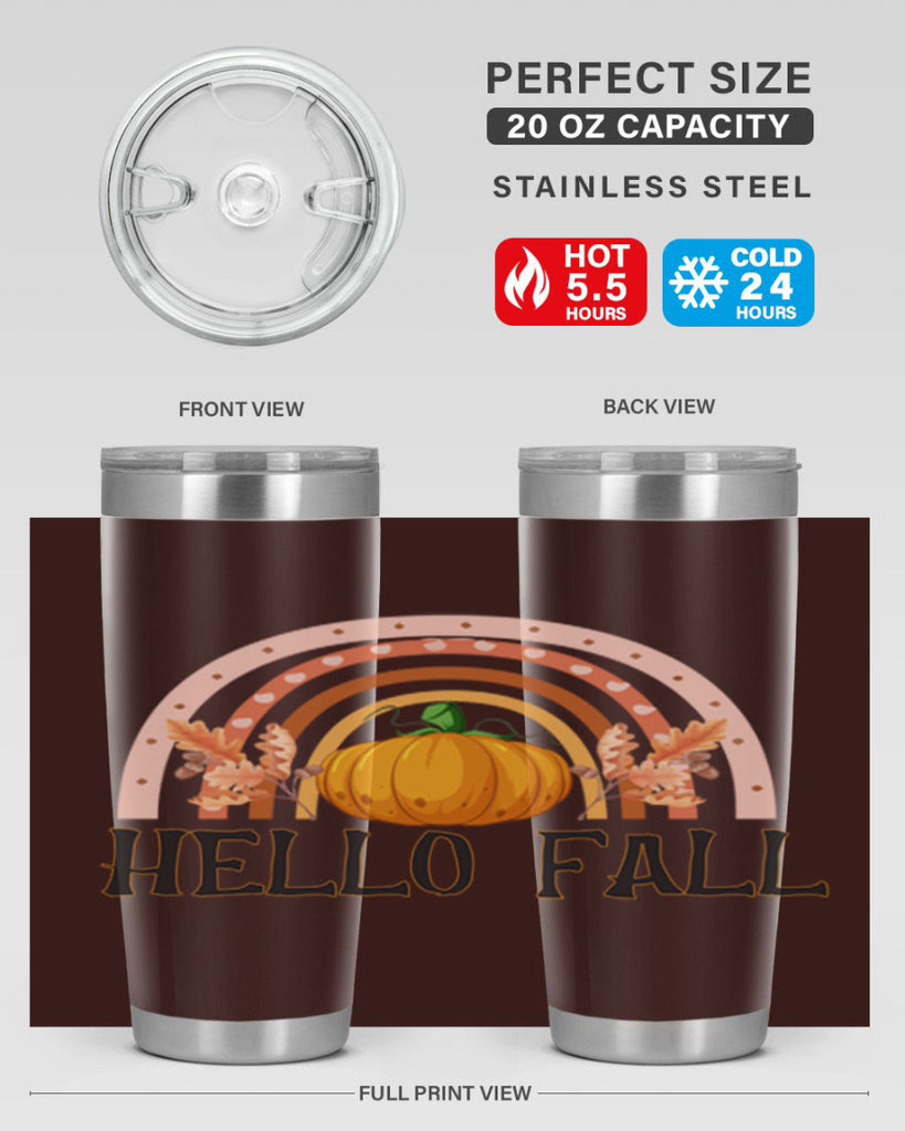 Fall Boho Rainbow 91#- fall- Tumbler