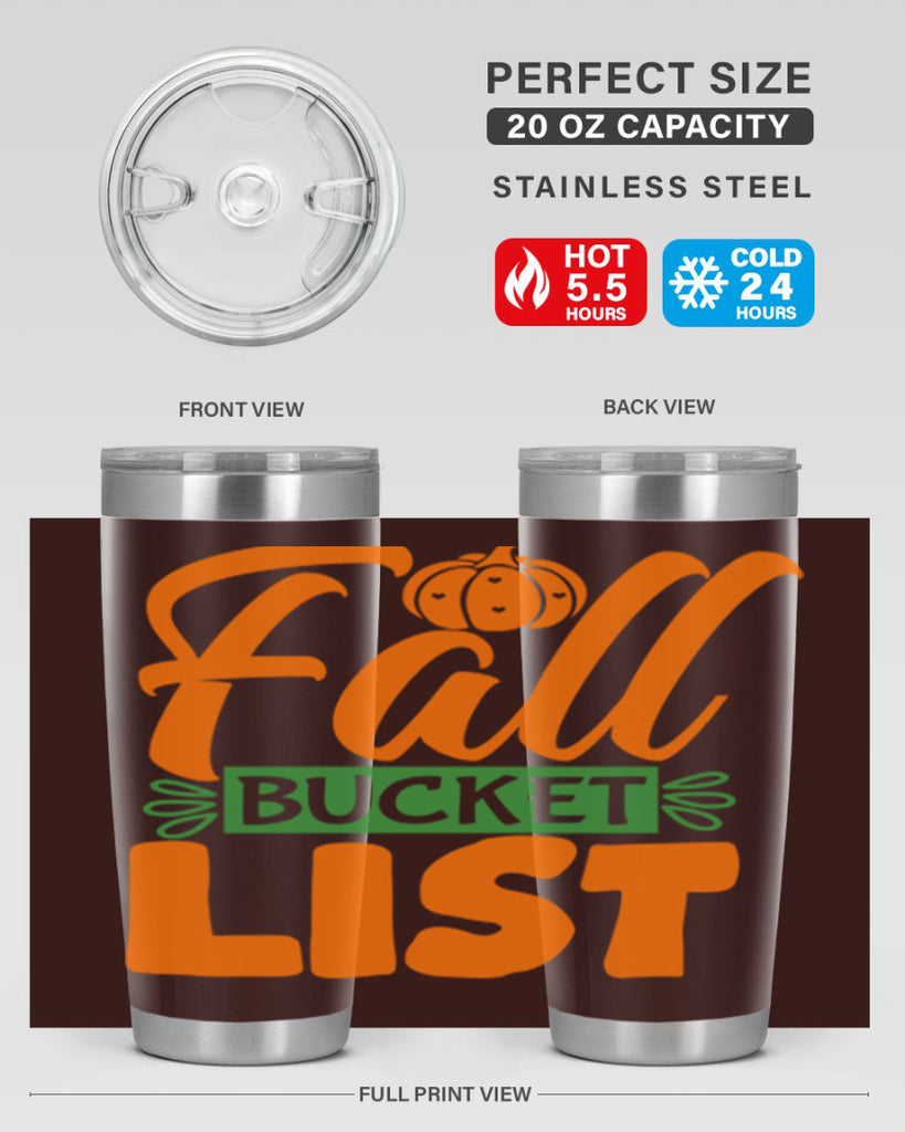 Fall Bucket List 93#- fall- Tumbler
