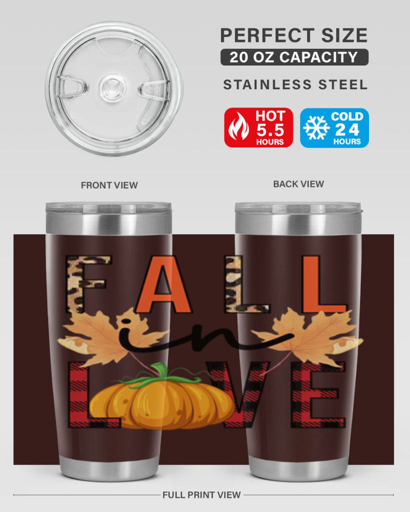 Fall in Love 104#- fall- Tumbler