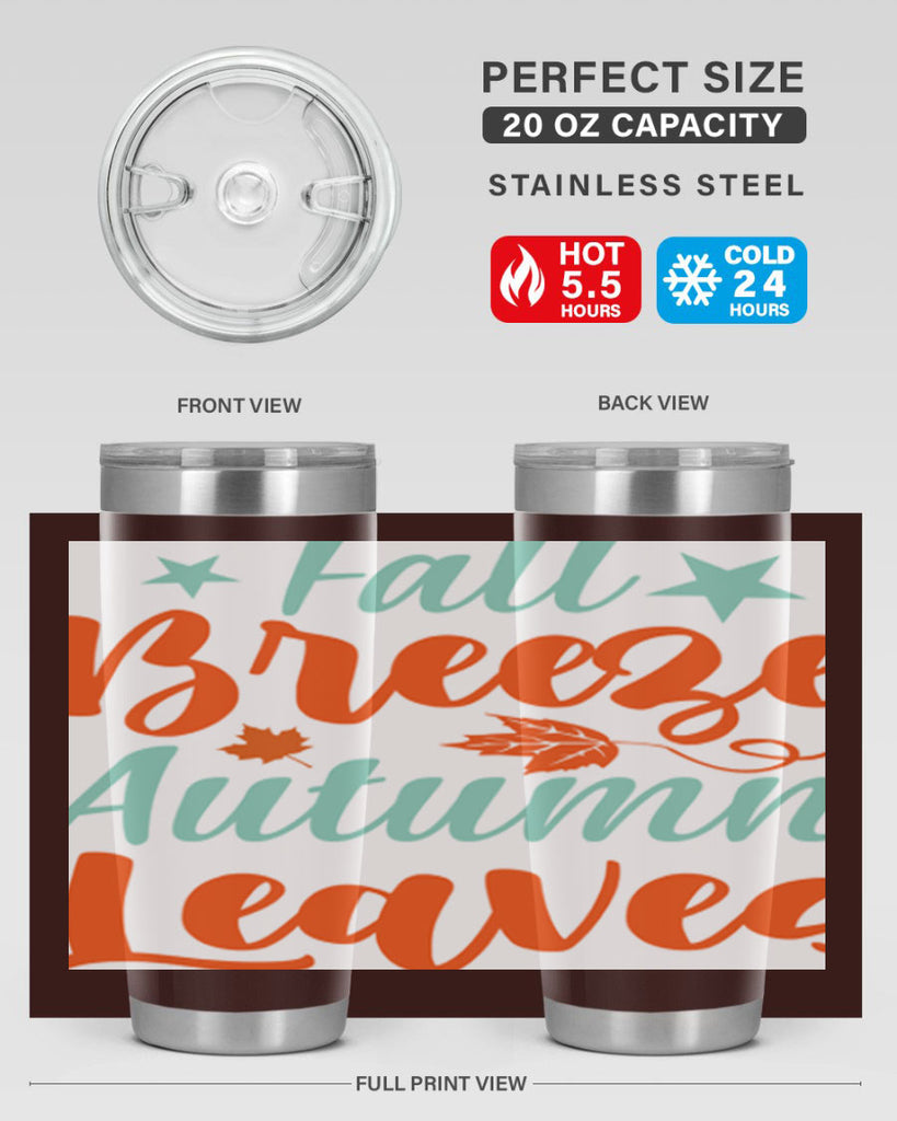 FallBreezeAutumnLeaves 147#- fall- Tumbler