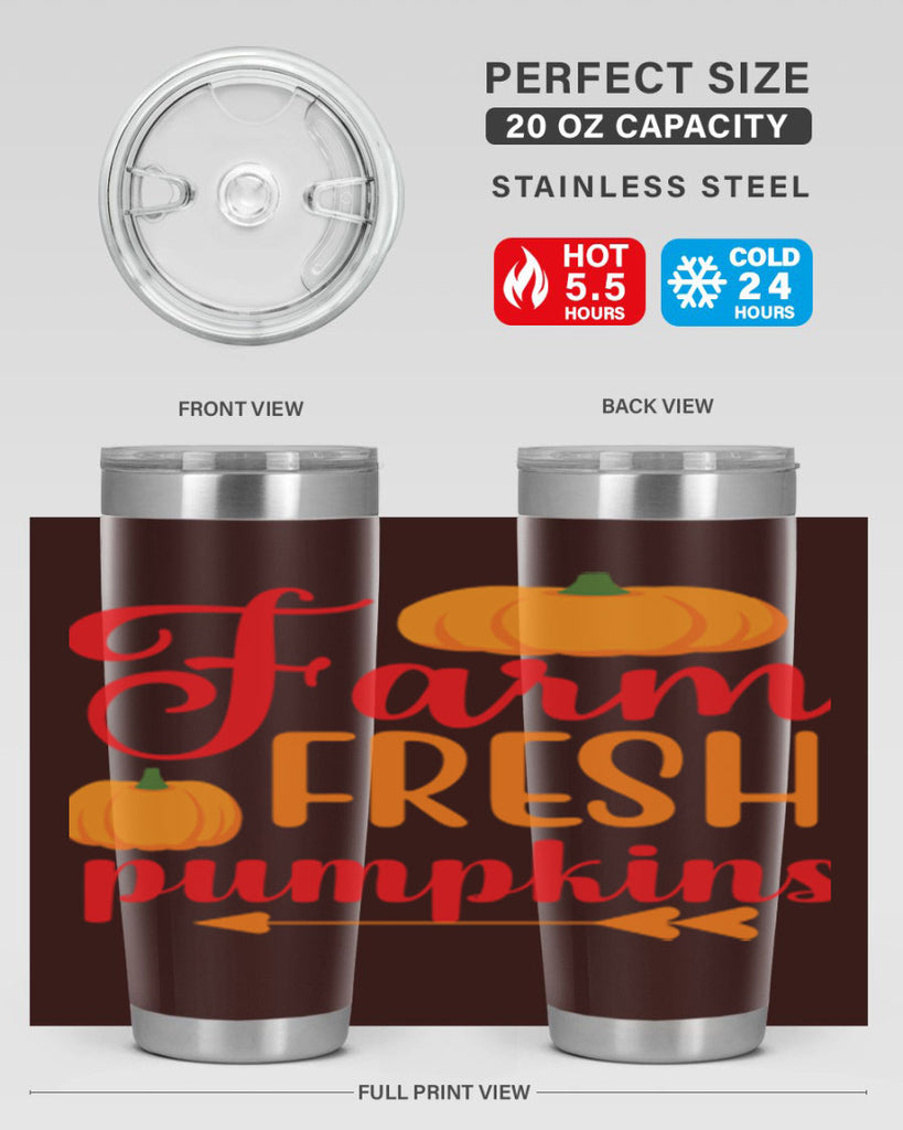 FarmFreshPumpkins 177#- fall- Tumbler