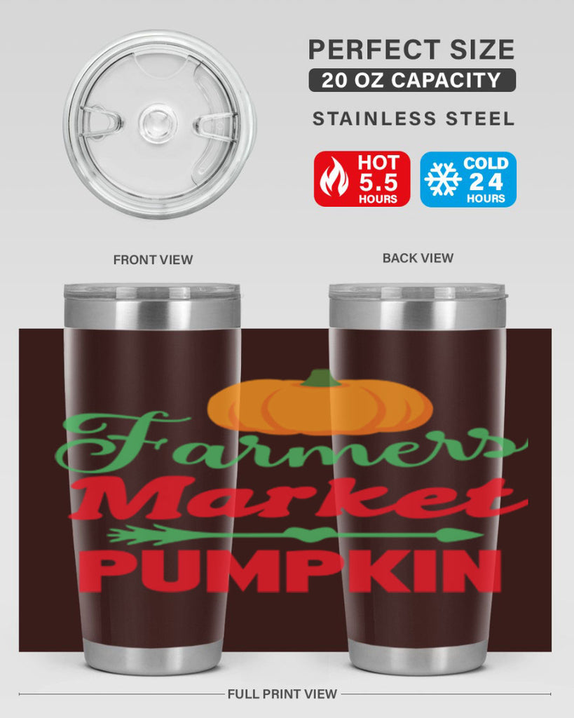 FarmersMarketPumpkin 180#- fall- Tumbler