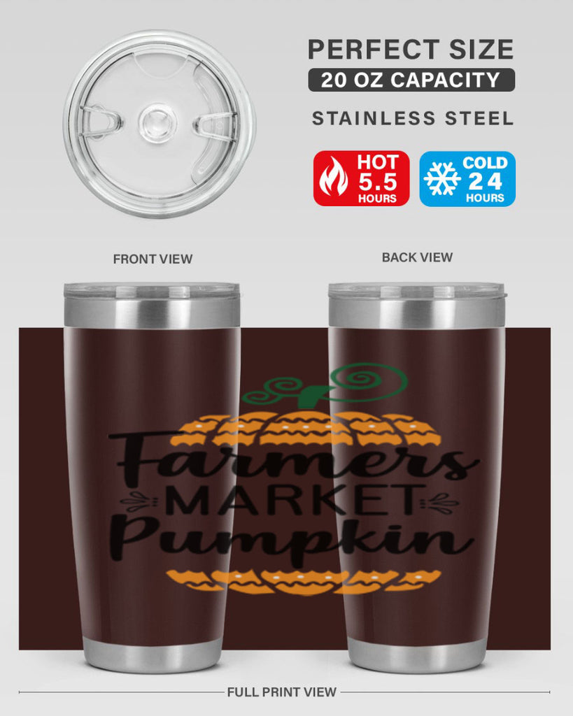 Farmersmarketpumpkin 179#- fall- Tumbler