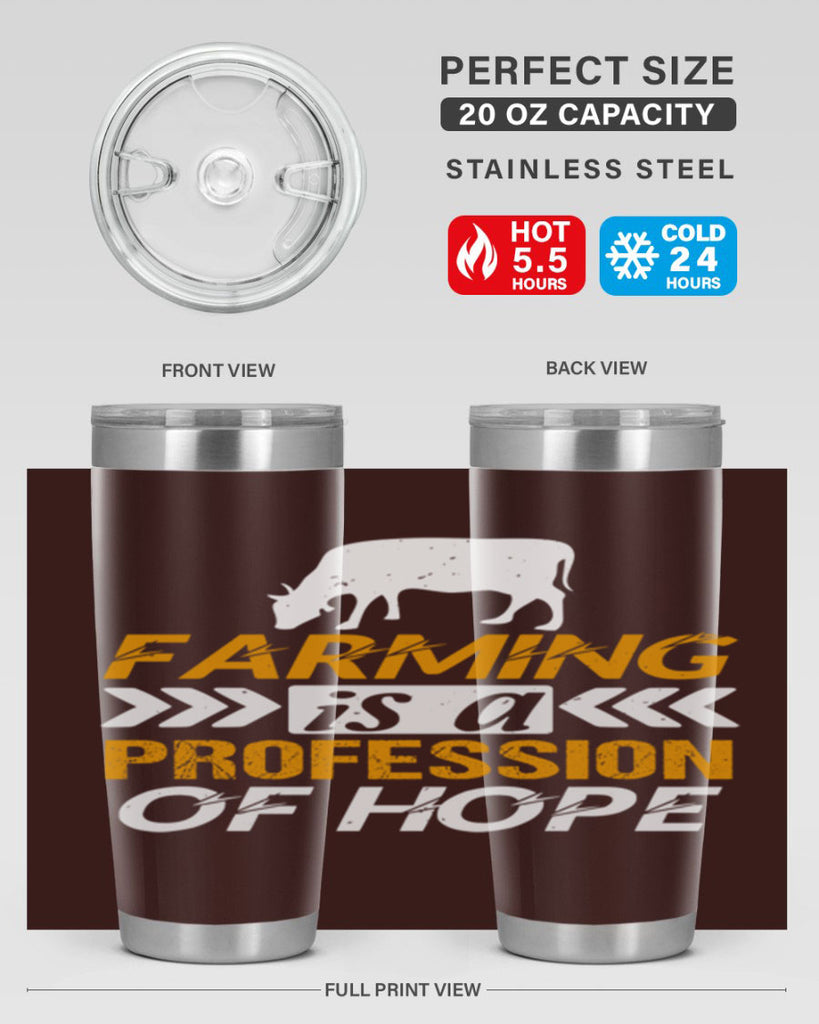 Farming is a profession of hope 66#- farming and gardening- Tumbler