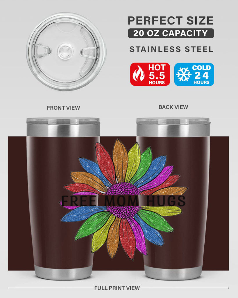 Free Mom Hugs Gay Pride Lgbt Flower 26#- lgbt- Tumbler