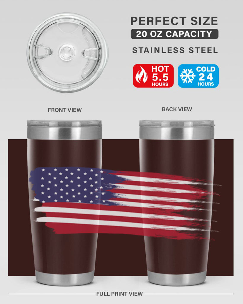 Grunge Flag 54#- Us Flags- Tumbler