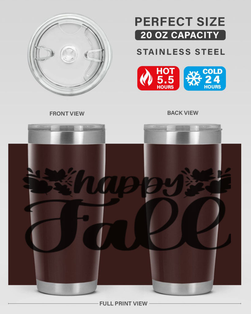 Happy Fall 489#- fall- Tumbler
