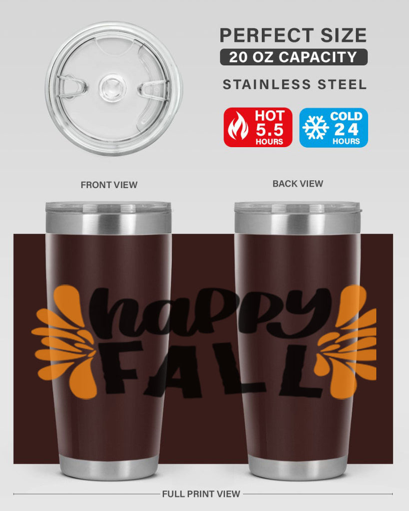 Happy Fall 491#- fall- Tumbler