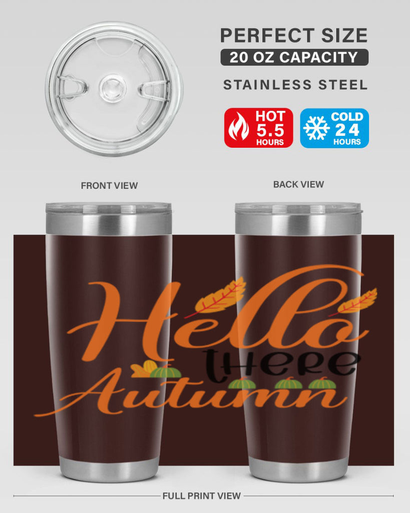 Hello There Autumn 297#- fall- Tumbler