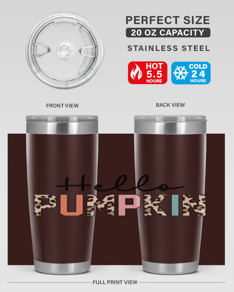 Hello pumpkin 289#- fall- Tumbler
