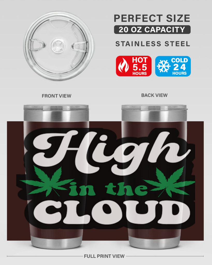 High in the cloud 113#- marijuana- Tumbler