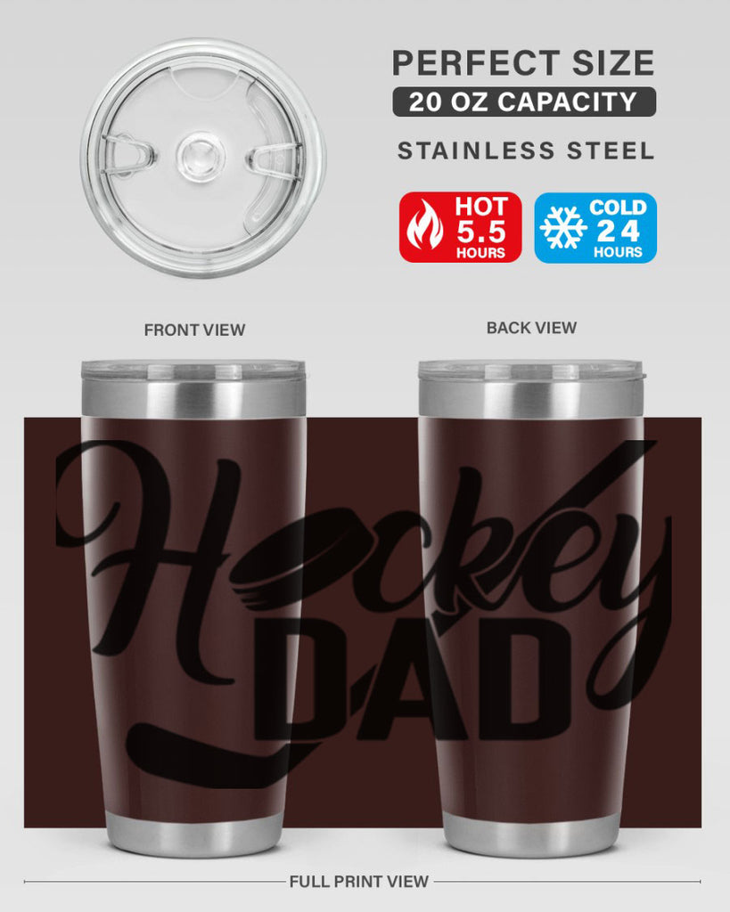 Hockey dad 1188#- hockey- Tumbler