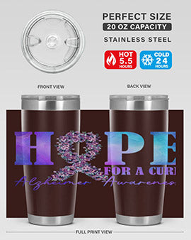 Hope For A Cure AlzheimerS Awareness 163#- alzheimers- Tumbler