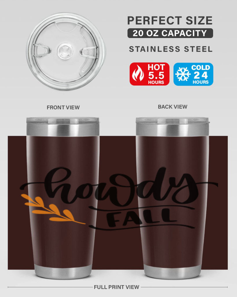Howdy Fall 496#- fall- Tumbler