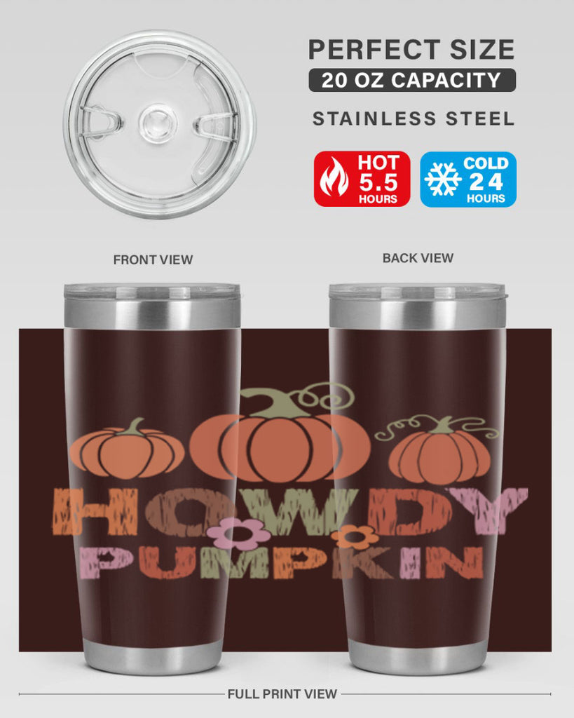 Howdy Pumpkin 321#- fall- Tumbler