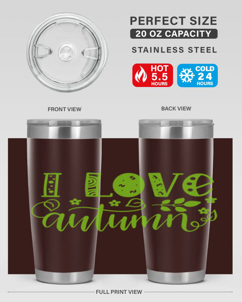 I Love Autumn 325#- fall- Tumbler