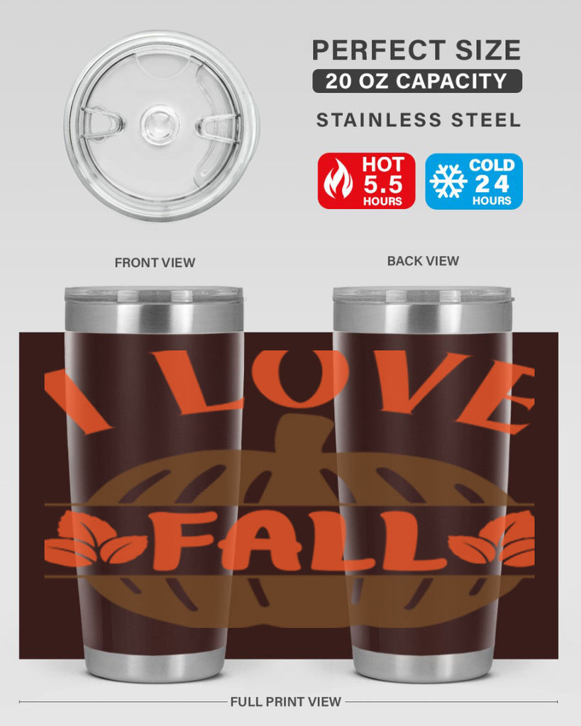 I Love Fall 337#- fall- Tumbler