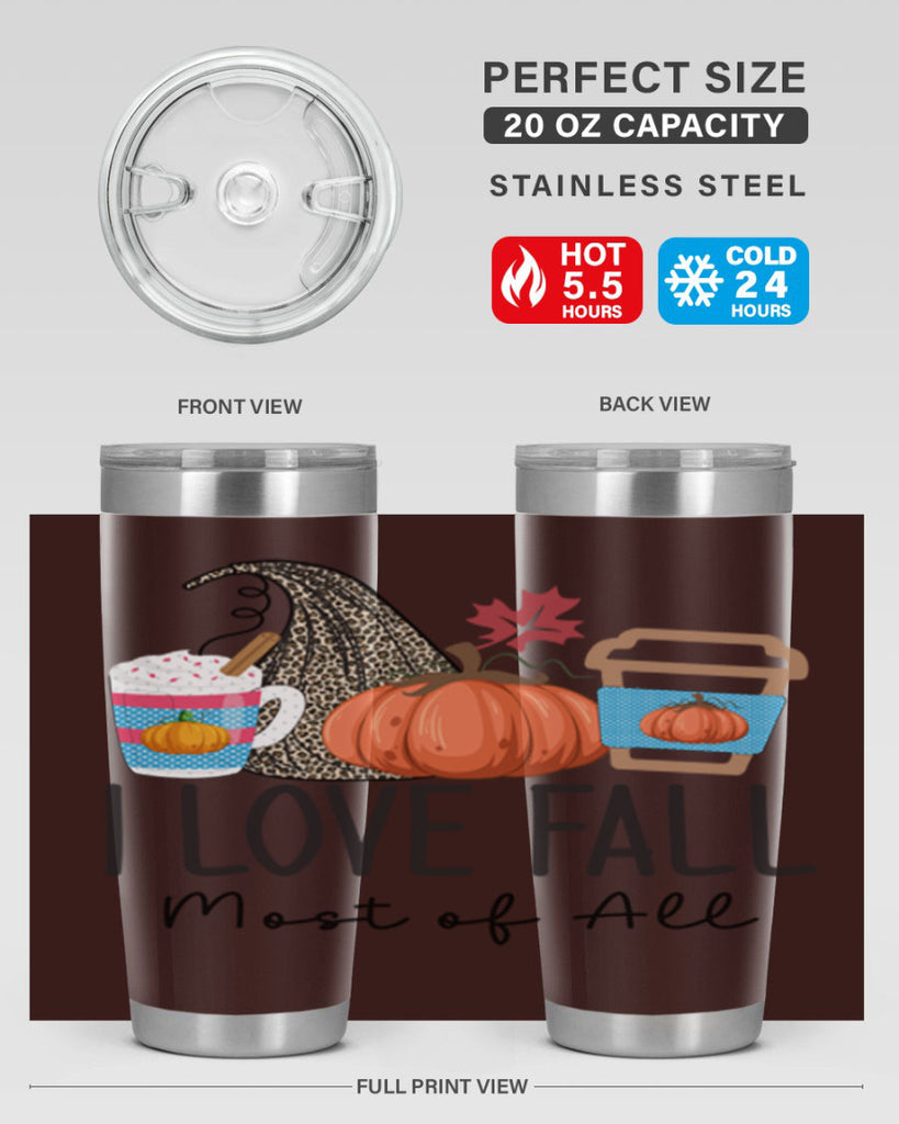 I Love Fall Most of All 332#- fall- Tumbler