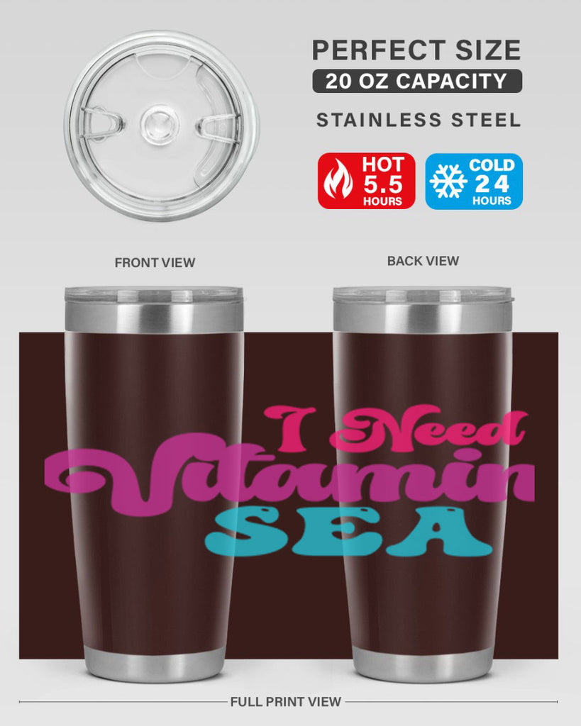 I Need Vitamin Sea 217#- mermaid- Tumbler