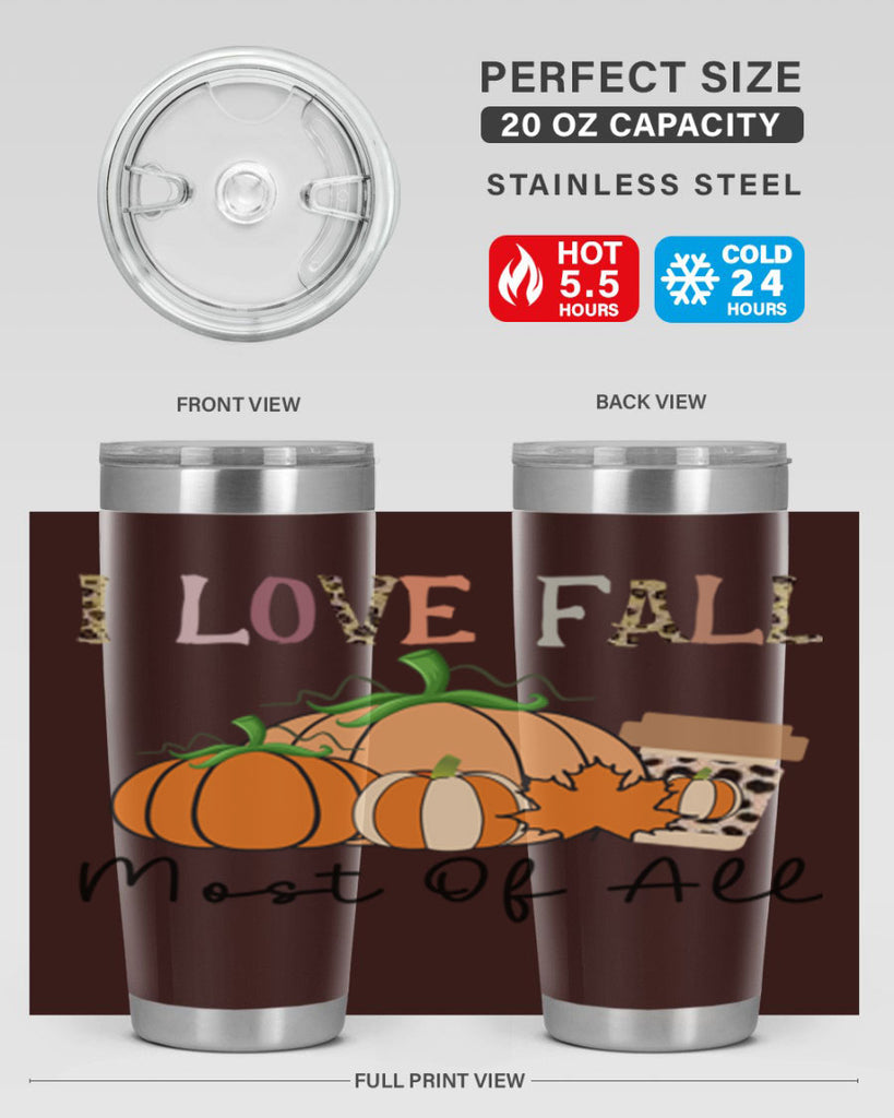 I love fall most of all 326#- fall- Tumbler