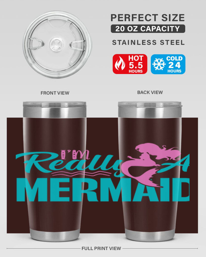 I m Really A Mermaid 212#- mermaid- Tumbler