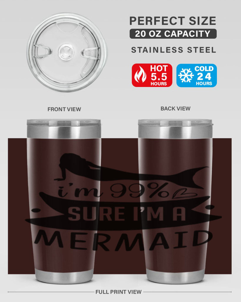 Im sure im a 248#- mermaid- Tumbler