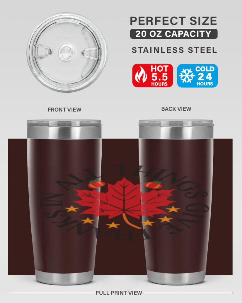 Inallthingsgivethanks 353#- fall- Tumbler