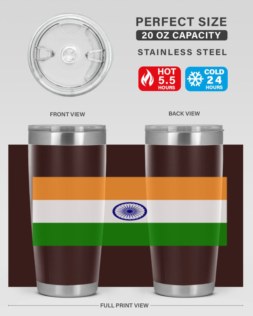 India 121#- world flags- Tumbler